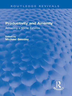cover image of Productivity and Amenity